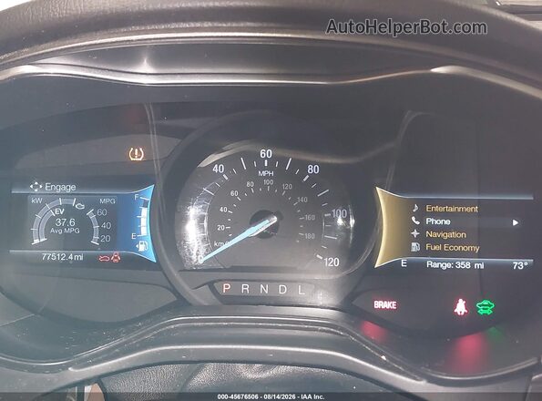 3FA6P0LU1LR260552 2020 FORD FUSION Black Հետևի նստատեղերի տեսք