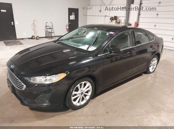 3FA6P0LU1LR260552 2020 FORD FUSION Black Առջևի ձախ երեք քառորդ տեսարան