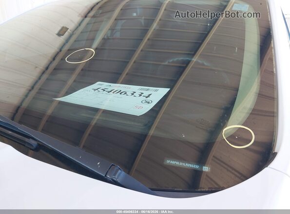 3FA6P0LU1LR265332 2020 FORD FUSION White Вид спереду