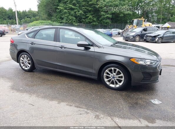3FA6P0LU1LR265377 2020 FORD FUSION Серый Вид задней части салона