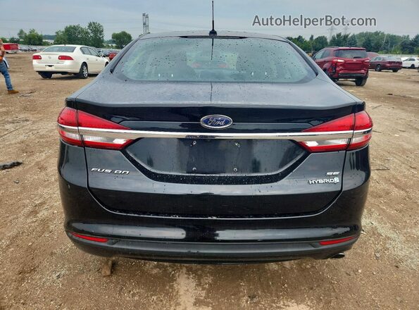 3FA6P0LU2HR310091 2017 FORD FUSION Черный Вид сзади