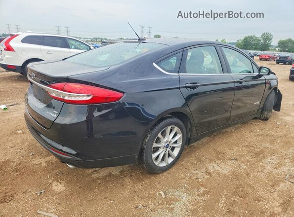 3FA6P0LU2HR310091 2017 FORD FUSION Черный Задняя правая четверть