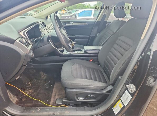 3FA6P0LU2HR310091 2017 FORD FUSION Черный Вид салона спереди