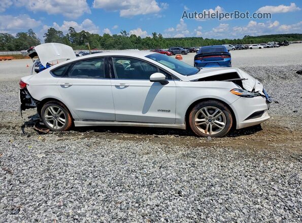 3FA6P0LU2JR110429 2018 FORD FUSION White Przód prawy