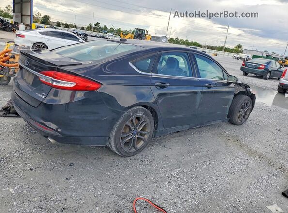 3FA6P0LU2JR162031 2018 FORD FUSION Black Հետևի աջ