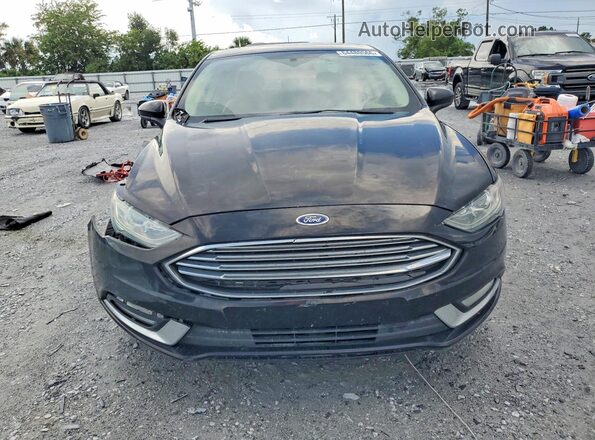3FA6P0LU2JR162031 2018 FORD FUSION Black Դիմացի տեսք