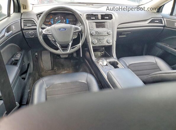 3FA6P0LU2JR162031 2018 FORD FUSION Black Առջևի վահանակի տեսք