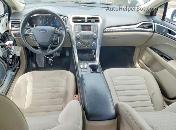 3FA6P0LU2JR172199 2018 FORD FUSION White Вид панелі приладів