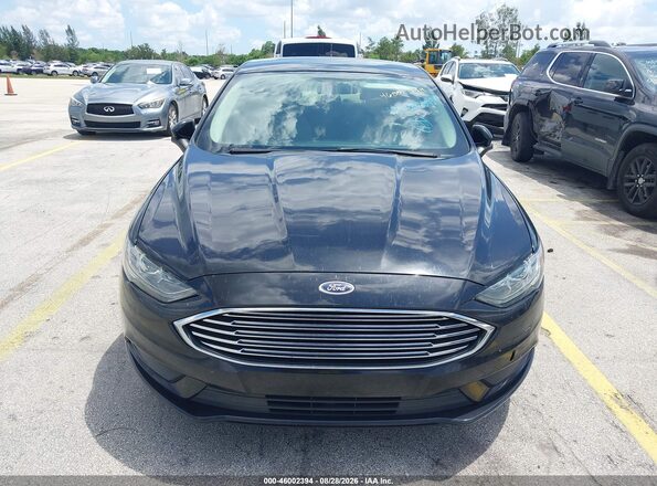 3FA6P0LU2JR210529 2018 FORD FUSION Black Դիմացի տեսք