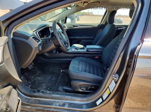 3FA6P0LU2JR257124 2018 FORD FUSION Gray წინა სალონის ხედი