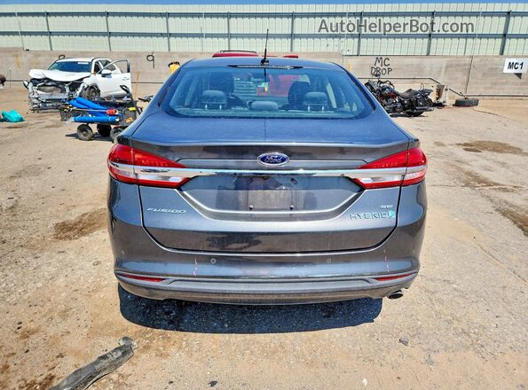 3FA6P0LU2JR257124 2018 FORD FUSION Gray უკანა ხედი