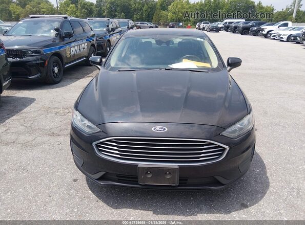 3FA6P0LU2KR100422 2019 FORD FUSION HYBRID Black 