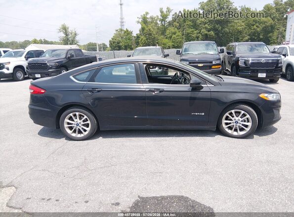 3FA6P0LU2KR100422 2019 FORD FUSION HYBRID Black 