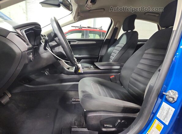 3FA6P0LU2KR125644 2019 FORD FUSION Синий Вид салона спереди