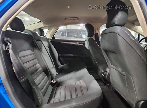 3FA6P0LU2KR125644 2019 FORD FUSION Синий Вид задних сидений