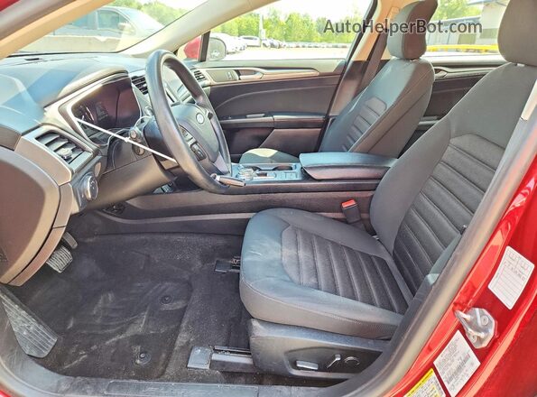 3FA6P0LU2KR204196 2019 FORD FUSION Red Vista interior delantera