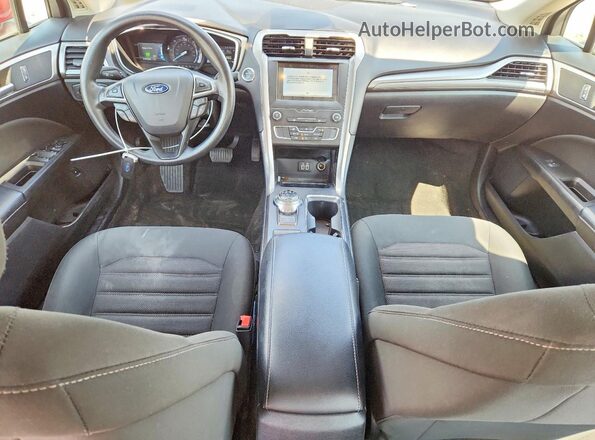 3FA6P0LU2KR204196 2019 FORD FUSION Red Vista del salpicadero