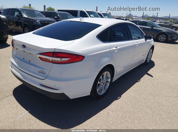 3FA6P0LU2KR211195 2019 FORD FUSION HYBRID White Հետևի աջ