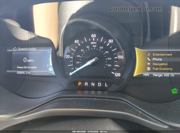 3FA6P0LU2KR211195 2019 FORD FUSION HYBRID White Հետևի նստատեղերի տեսք