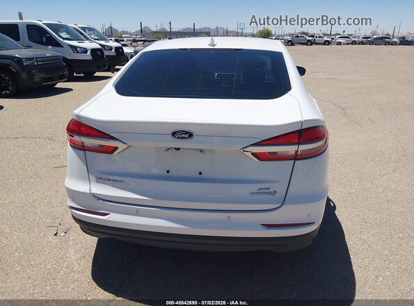 3FA6P0LU2KR211195 2019 FORD FUSION HYBRID White 