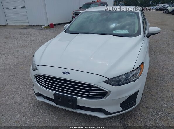3FA6P0LU2KR274104 2019 FORD FUSION HYBRID White Вид спереду