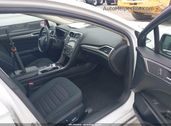 3FA6P0LU2KR274104 2019 FORD FUSION HYBRID White Вид салону спереду