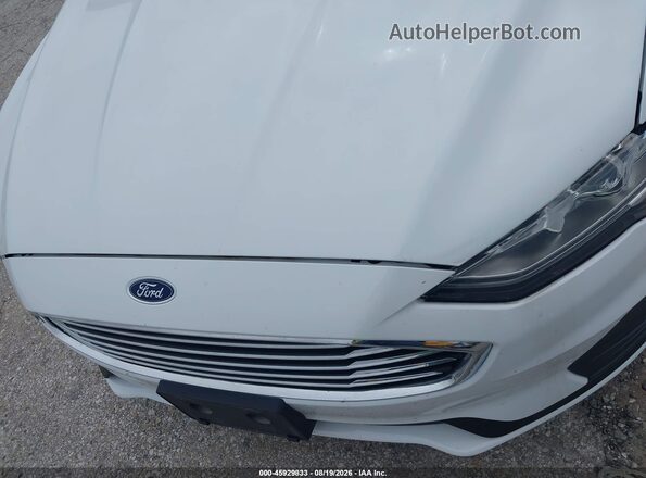 3FA6P0LU2KR274104 2019 FORD FUSION HYBRID White Вид щитка приладів