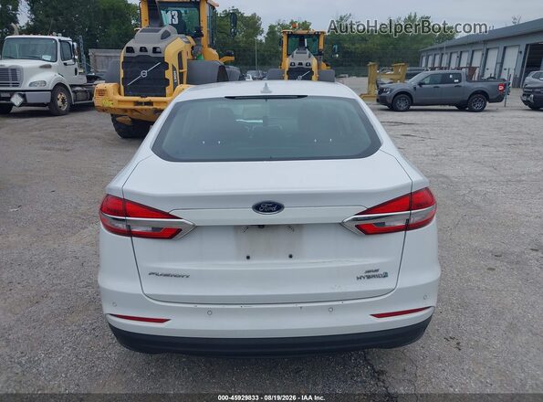 3FA6P0LU2KR274104 2019 FORD FUSION HYBRID White 