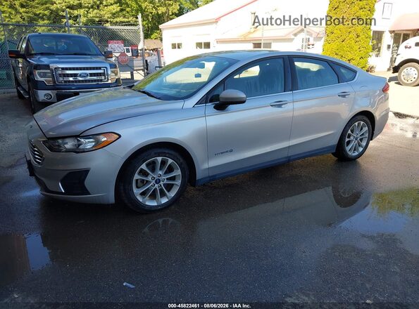 3FA6P0LU2KR274345 2019 FORD FUSION HYBRID Silver Front left