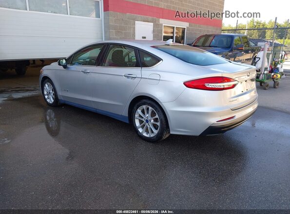 3FA6P0LU2KR274345 2019 FORD FUSION HYBRID Silver Rear left