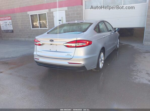 3FA6P0LU2KR274345 2019 FORD FUSION HYBRID Silver Rear right