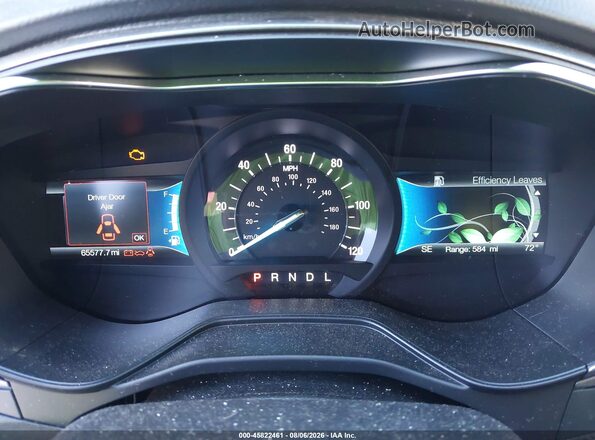3FA6P0LU2KR274345 2019 FORD FUSION HYBRID Silver Rear seats view