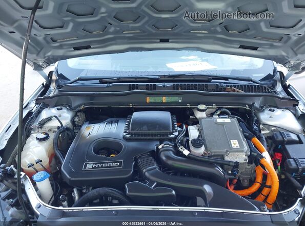 3FA6P0LU2KR274345 2019 FORD FUSION HYBRID Silver Rear view