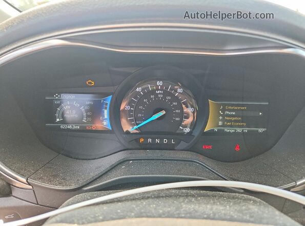 3FA6P0LU2LR159200 2020 FORD FUSION Gray Instrument cluster view