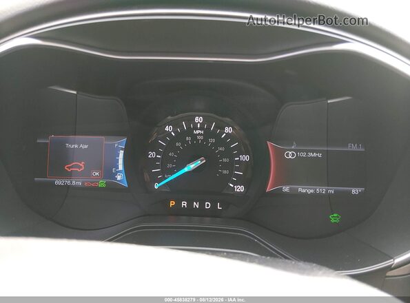 3FA6P0LU2LR196909 2020 FORD FUSION Gray 