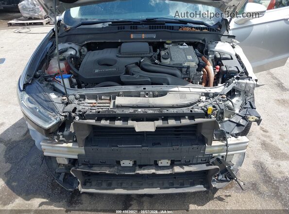 3FA6P0LU3GR338447 2016 FORD FUSION HYBRID Silver Widok z tyłu