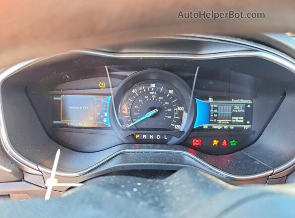 3FA6P0LU3HR217306 2017 FORD FUSION Серебряный Вид щитка приборов