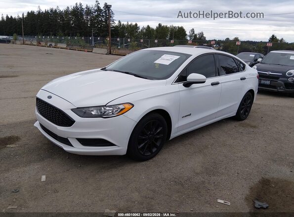 3FA6P0LU3HR230430 2017 FORD FUSION HYBRID White Vista tres cuartos delantera izquierda