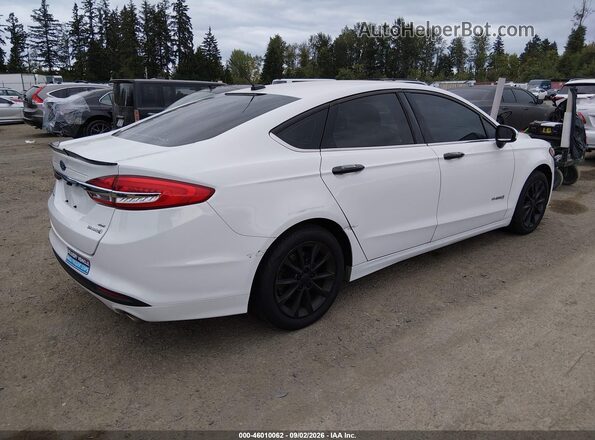 3FA6P0LU3HR230430 2017 FORD FUSION HYBRID White Trasero derecho