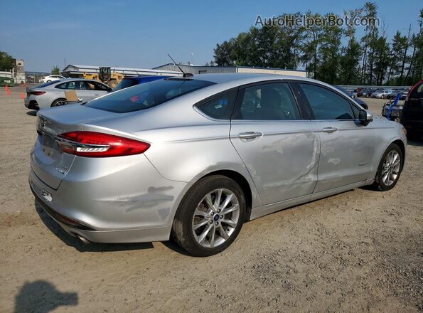 3FA6P0LU3HR326994 2017 FORD FUSION Silver Задня права чверть