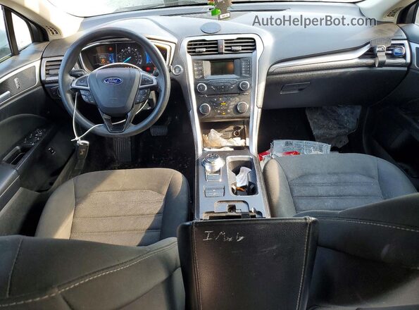 3FA6P0LU3HR326994 2017 FORD FUSION Silver Вид панелі приладів