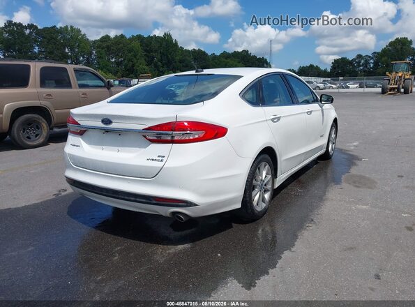 3FA6P0LU3HR359641 2017 FORD FUSION HYBRID White Tył prawy
