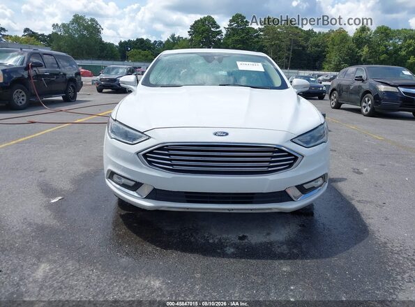 3FA6P0LU3HR359641 2017 FORD FUSION HYBRID White Widok zestawu wskaźników