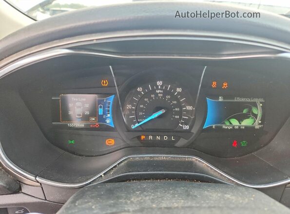 3FA6P0LU3HR380649 2017 FORD FUSION Silver Widok zestawu wskaźników