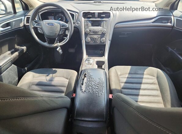 3FA6P0LU3HR380649 2017 FORD FUSION Silver Widok deski rozdzielczej