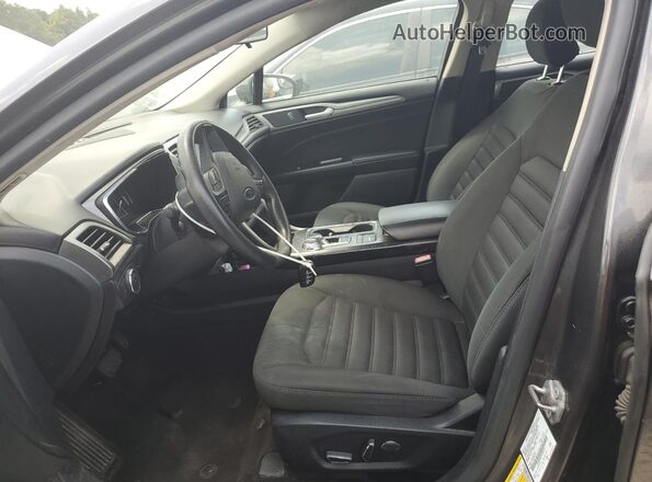 3FA6P0LU3HR385141 2017 FORD FUSION Charcoal Front interior view