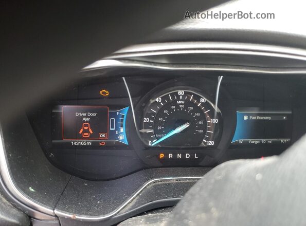 3FA6P0LU3HR385141 2017 FORD FUSION Charcoal Instrument cluster view