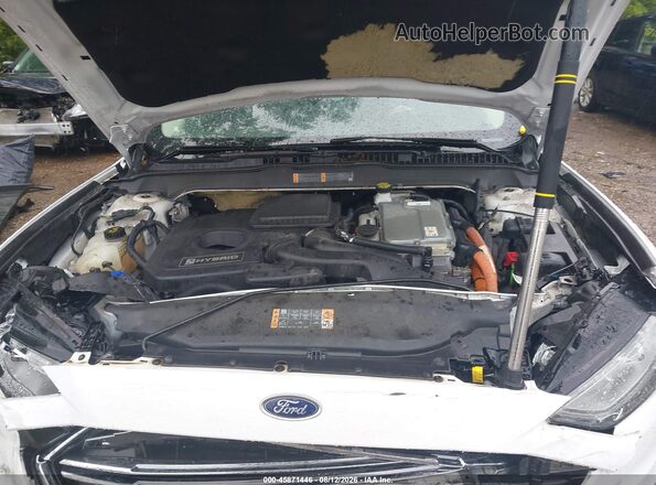 3FA6P0LU3JR147490 2018 FORD FUSION HYBRID White უკანა ხედი