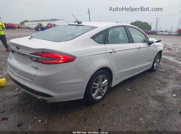 3FA6P0LU3JR147490 2018 FORD FUSION HYBRID White უკანა მარჯვენა