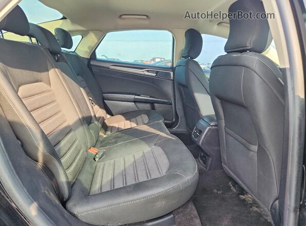 3FA6P0LU3JR197600 2018 FORD FUSION Black Rear seats view
